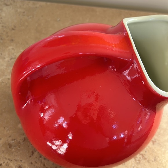 🔥HP🔥VTG Hall’s USA Red Ball Tilt 2 Quart Pitcher - Picture 6 of 7